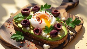 Mediterranean Avocado Toast with Egg: A Healthy Breakfast