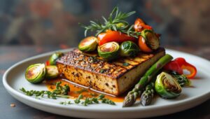 See How Delicious This Grilled Tofu with Roasted Veggies Is!